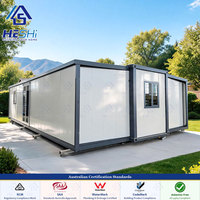 Maison modulaire de luxe portable clé en main, 3 chambres, 39 m², conteneur extensible de 20 pieds, design personnalisé, normes australiennes