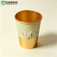 Gobelets en papier SHIRONG, gobelets personnalisés, gobelets jetables, anti-fuite, biodégradables, à double paroi, pour café chaud, avec couvercle
