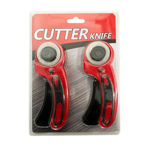 2 Pack 45mm rotatorio blocco di sicurezza taglierina coltello per il taglio tappeto tessuto in pelle con lama di taglio rotante - Product Image 5