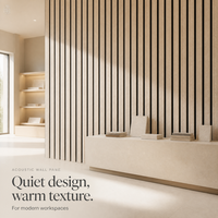 Panneau mural acoustique moderne, élégant, écologique, esthétique, insonorisant, ignifuge et structurellement stable pour immeuble de bureaux