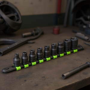 628Tx S9 <b>Socket</b> Set 1/4 Inch Drive Metric Hex Bits For Automotive Repair Tools - Product Image 3