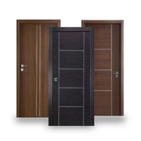 Portes intérieures modernes en bois pré-assemblées, étanches et insonorisées, en bois massif pour chambre à coucher