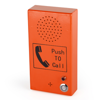 Téléphones à bouton-poussoir d'urgence audio, sans fil, GSM 4G, interphone SIP, boîte de station métallique pour ascenseur, parking, hôtel