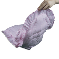 Couverture de poussette rose de luxe pour bébé avec broderie de lapin, sac de couchage pour bébé, couverture douce pour poussette et nid douillet pour nouveau-né