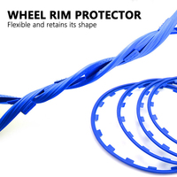 Nouvelle protection souple en nylon pour jante de roue, anneau anti-rayures, protection de bord, style sport, garniture universelle pour jantes de voiture, pièces de modification