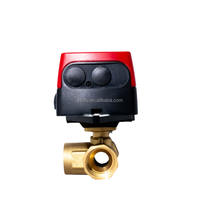 SALIFU DN32 G11/4 "6Nm 0-10V 4-20mA 220V Vanne à boisseau sphérique proportionnelle motorisée à 3 voies pour système HVAC