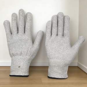 Gants tactiles en fibre d'argent <span class=keywords><strong>Raynaud</strong></span>, massage par impulsions électriques, technologie conductrice, écologiques, durables, masseur - Product Image 2