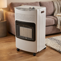 Chauffage au gaz GPL 4,2 kW, chauffage infrarouge en céramique sur roulettes, portable, pour intérieur, avec chaleur réglable, pour la maison, la chambre, le bureau, la boutique