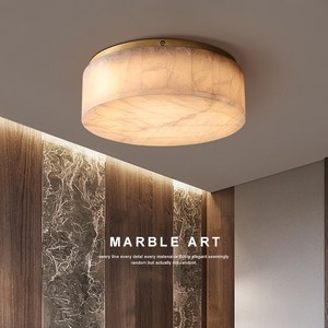 Natural Spanish Marble <b>Ceiling</b> <b>Light</b> LED 30cm Modern Minimalist Bedroom Living Room <b>Light</b> - Product Image 1