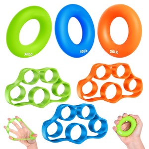 Silicone ngón tay căng thẳng tĩnh mạch căng thiết bị cho sức mạnh bàn tay năm ngón tay tập thể dục phục hồi chức năng Grip đào tạo biểu tượng tùy chỉnh - Product Image 5