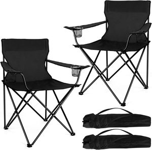 Kursi Camping Portabel, Kursi Lipat Taman Luar Ruangan untuk Dewasa, Kursi Lipat Besar dan Kuat - Product Image 6
