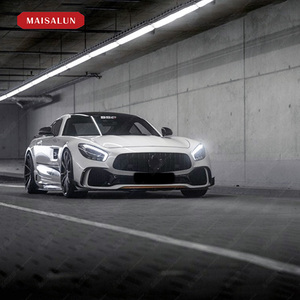 Pare-chocs avant de voiture en PP + fibre de carbone pour <span class=keywords><strong>Mercedes</strong></span> Benz Amg GT/<span class=keywords><strong>GTS</strong></span> Upgrade to P Style Bodykit Front Bumper Front Splitters - Product Image 3