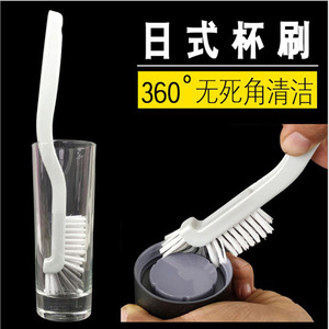 Cepillo para limpiar botellas de licuadora, 26 cm, plástico blanco con doble cara para máquina de leche de soja y cangrejos de río - Product Image 5