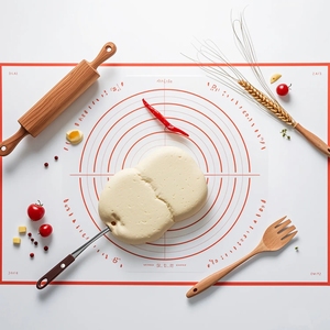 Ensemble de tapis de cuisson antidérapants en silicone résistant à la chaleur, tapis à pâtisserie pour pétrir la pâte, passe au lave-vaisselle, outil de cuisine - Product Image 1