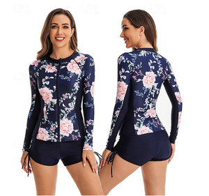 Atacado Kids Swimwear Fabricante Long Sleeve Top Shorts 2 Peça Define Custom Impresso Baby Boys Beach Bathing Wear Ternos de Remo - Product Image 6