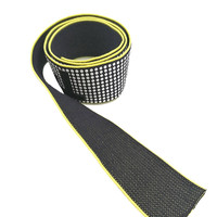 Logo imprimé personnalisé d'usine ceinture élastique ruban de sangle bande de tresse élastique fantaisie pour robes jupes lingerie vêtements de marque