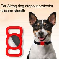 Logo personnalisé Couverture GPS Tracker Pet Chien Chat Collier Boucle Silicone Étuis de Protection pour Apple AirTag Tracking Case Holder
