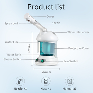 OEM/ODM Custom Electric Nano Facial Steamer with Ionic Mist Portable Hair Steamer At Home And Salon - Product Image 4