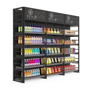 Étagères de supermarché Gondole noire Étagères en acier Étagères gondole Prix - Product Image 6