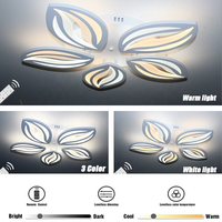 Plafonnier LED moderne JACKSUN pour la maison, lumière acrylique tricolore, lampe de plafond à intensité variable avec télécommande pour le salon, éclairage principal