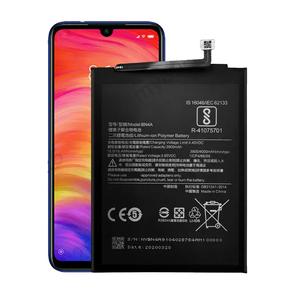 brand new 0 cycle for Xiaomi redmi battery for redmi note 7/note 7 pro battery BN4A phone battery replacement