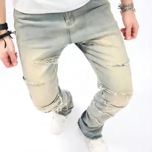 Factory Custom Cotton/spandex New Style Top Quality Baggy Jeans Denim Jeans Manufacturer Wide Jeans Men