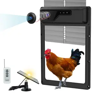Nuova fattoria potenziata Wi-Fi solare integrato <span class=keywords><strong>Timer</strong></span> a bassa potenza porta pollaio automatico con fotocamera - Product Image 1