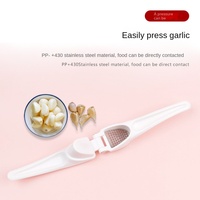 Hacheur de légumes manuel de cuisine en acier inoxydable presse-ail manuel éplucheur broyeur d'ail