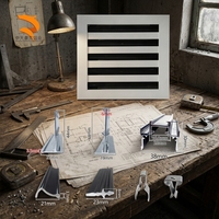 Profils en aluminium extrudé directement de l'usine pour diffuseur linéaire à fentes, grille de ventilation, système CVC, grille et diffuseur linéaire à fentes