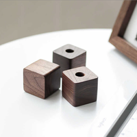 Support de stylo unique en bois massif de noyer et hêtre, artisanat créatif pour bureau et décoration de bureau
