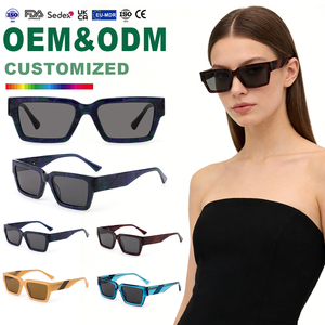 Marchio di design Vintage occhiali da sole 2025 quadrati collezione di occhiali in giallo viola blu rosso <span class=keywords><strong>con</strong></span> gli occhiali UV400-all'ingrosso - Product Image 1