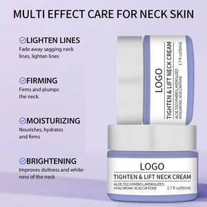 Crema Facial Orgánica para el Cuidado de la Piel de Marca Privada al por Mayor, Calmante, Blanqueadora, Reafirmante, Antiarrugas para el Cuello Oscuro - Product Image 3