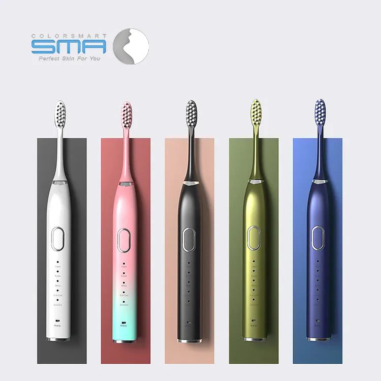 Wholesale Smart Tooth Brush USB Fast Rechargeable Adult Waterproof Ultrasonic Automatic Electric Toothbrush