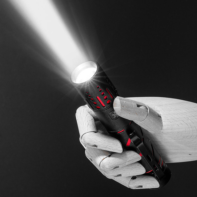 White Laser External Lithium Battery Rechargeable Aluminum Alloy Taschenlampe Lampe De Poche Powerful Flashlights