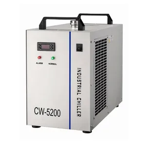 CO2 laser engraving cutting machine Industrial chiller CW5000 CW5200 CW5202 for glass tube