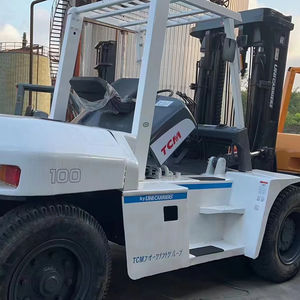 Carretilla elevadora de segunda mano TCM usada de 10 toneladas, carretilla elevadora diésel japonesa TCM FD100 en venta, carretilla elevadora de horquilla elevadora - Product Image 2