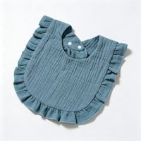 Bavoirs en tissu de coton imperméables de couleur unie pour bébés, ne blessent pas la peau, faciles à nettoyer, respirants, pour enfants