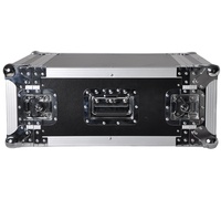 Châssis 2U Boîtier d'amplificateur 3U Armoire d'aviation 4U Équipement audio 6U Alliage d'aluminium Standard monocouche sans porte-roue