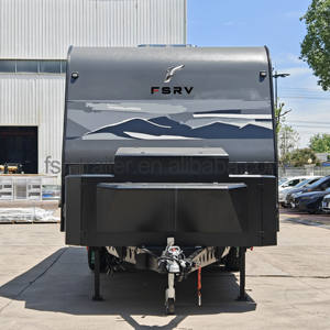 Style moderne Aventure en plein air Fonction mobile Camping Camper Caravan Stockage extérieur spacieux Construction durable Remorque de voyage - Product Image 5