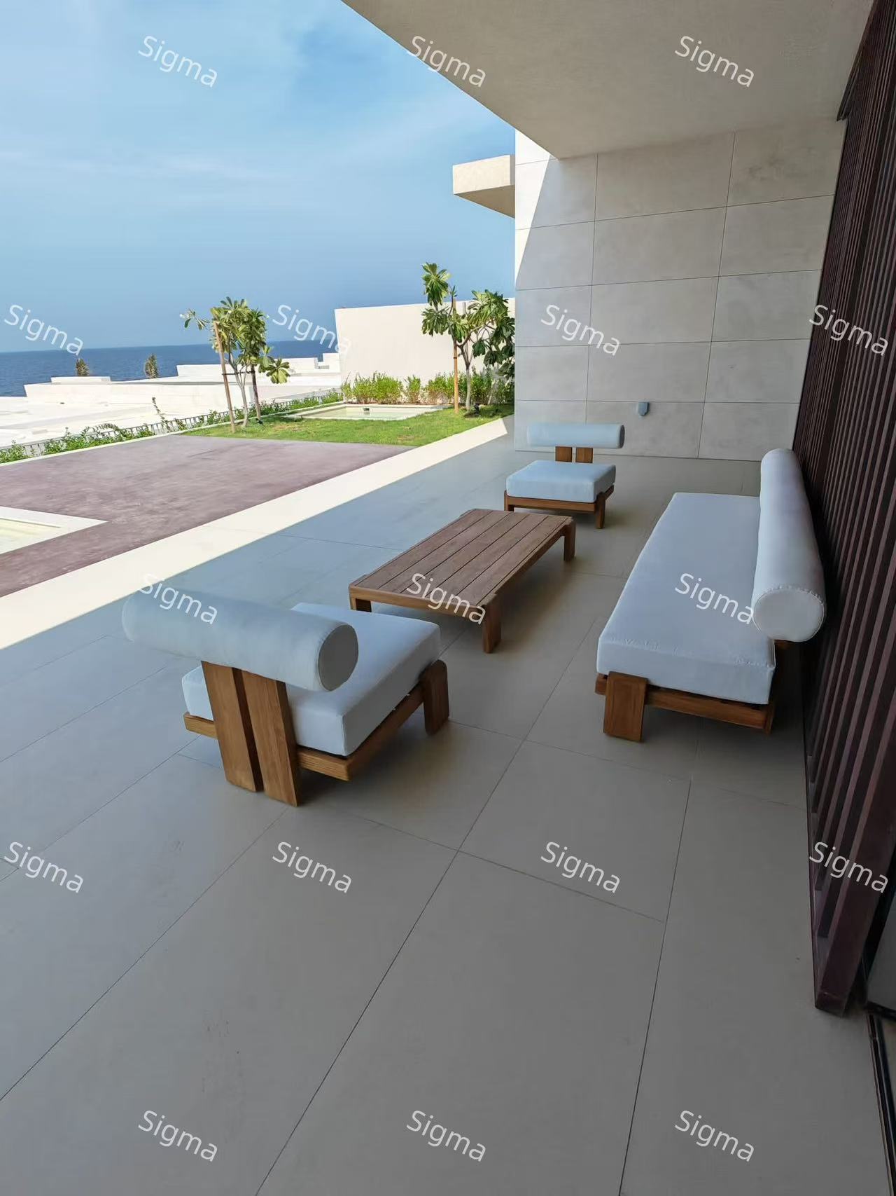 Wooden Dining Chair Outdoor Table Set Luxury Outdoor Teak Custom Size Wood Color Patio Furniture Dining Tables
