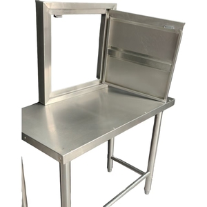 VICTORY KITCHEN Cocina Exterior Moderna Industrial de Acero Inoxidable 201 de 0.8mm con Isla para Barbacoa y Puerta de Gabinete Integrada - Product Image 1