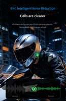 Système de communication audio sans fil pour moto avec casque intercom multi-personnes en mesh pour la conduite