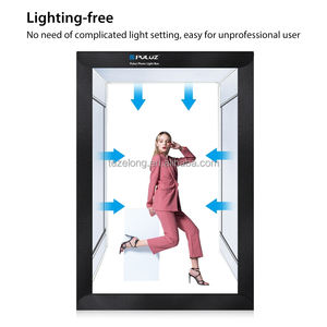 Caja de luz grande de 2M para <span class=keywords><strong>estudio</strong></span> fotográfico, tiras de luz LED regulables con ventana abierta, tienda de fondo para sesión de fotos - Product Image 3
