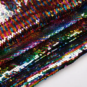 Latest High Quality Lace Fabric Sequined Velvet Lace Fabric African Gold Sequin Velvet Fabric