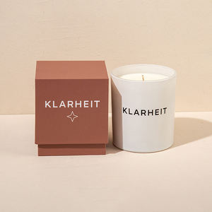 Aikun เทียนหอมกลิ่นยูคาลิปตัสทำจากแก้วสีขาวชุดของขวัญเทียนไขถั่วเหลืองไม้จันทน์หรูหราสั่งได้ตามต้องการ - Product Image 6