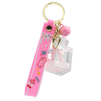 Porte-clés personnalisé en carton de lait liquide porte-clés bouteille vide cadeau mignon pour les filles porte-clés liquide