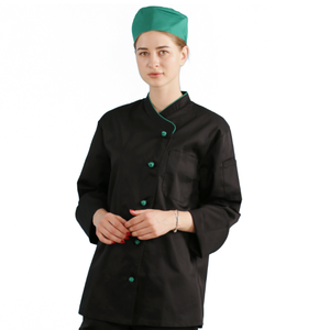 แจ็คเก็ตเชฟกระดุมกบดีไซน์ใหม่สำหรับเชฟเสื้อโค้ทโลโก้ตามสั่งไซส์ใหญ่พิเศษ - Product Image 5