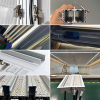 Lampu LED Linear Tersembunyi Bingkai Aluminium Lumen Tinggi Ukuran Besar CRI90 Garansi 5 Tahun Dapat Diredupkan untuk Penggunaan Hunian