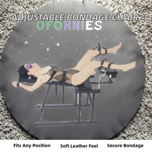 Chaise de jeu BDSM en cuir réglable, exercices de Kegel, menottes, bondage, retenue, meubles de positionnement sexuel, taille <span class=keywords><strong>L</strong></span> - Product Image 2