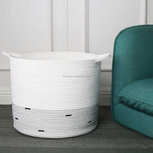 KUYUE Chine Shandong – <span class=keywords><strong>Panier</strong></span> à linge en corde de coton de haute qualité, personnalisé, vente en gros - Product Image 6